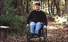 Wheelcahir user enjoying the countryside
