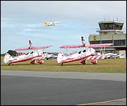 Team Guniot's planes at Guernsey Airport
