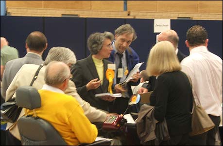 Pictures from election night at Moorways