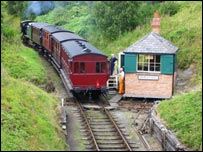 Vintage diesel train