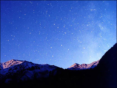 آسمان جنگل های دوهزار شهسوار و کوه سیالان