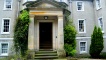 A view of the front door to Afton Lodge