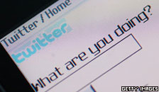 Twitter homepage