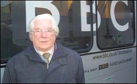 Ken visiting the BBC Bus.