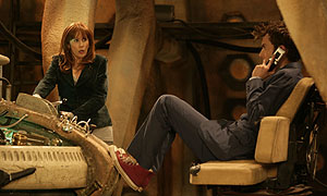 David Tennant and Catherine Tate in Doctor Who - The Sontaran Stratagem