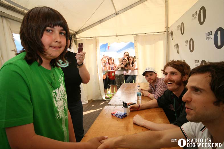Signing sessions with The Hoosiers