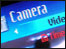 Close-up of a video display screen.