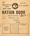 Image of a ration book from World War Two