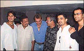 The cast and crew of The Plan