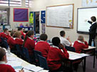 School children in classroom