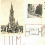 The Cathedral at Ulm, before and after the bombing of the town. A page from my Album The Cathedral at Ulm, before and after the bombing of the town. A page from my Album