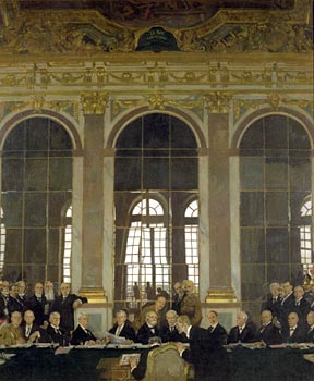 'The Signing of Peace in the Hall of Mirrors' by Sir William Orpen