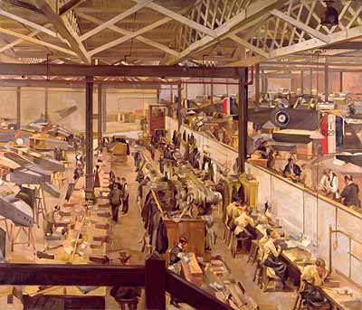 An Aircraft Assembly Shop in Hendon by Anna Airey