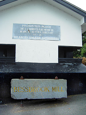 The entrance to the barracks / mill