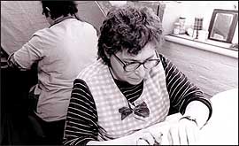 woman working