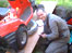Ashley and tractor