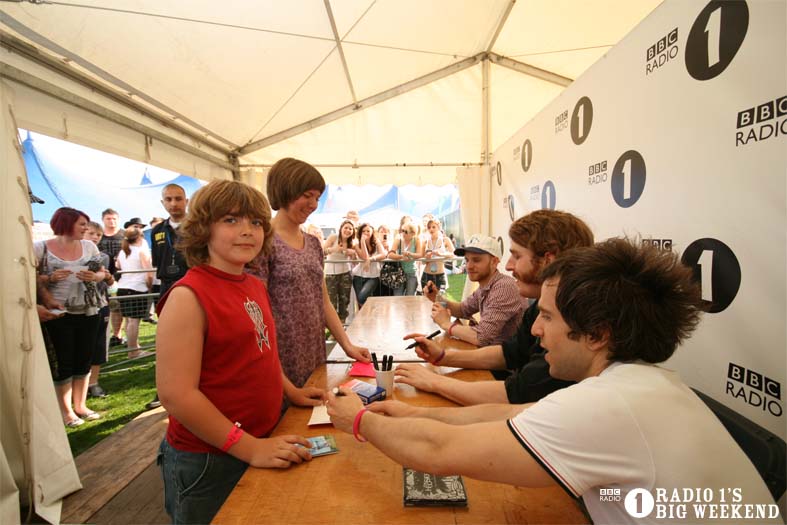 Signing sessions with The Hoosiers