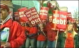 students march