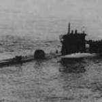 The Uarsciek shortly before she was captured after one crash with the English naval destroyer Petard and the Greek vessel Olga.  She was subsequently sunk.