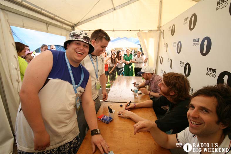 Signing sessions with The Hoosiers