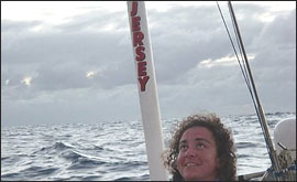 Helming the Jersey Clipper