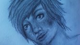 Drawing of girl... Drawing of girl...