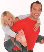 Jez Edwards and Kirsten O'Brien, presenters of Big Toe