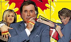 Fearne Cotton, Terry Wogan and Natasha Kaplinsky