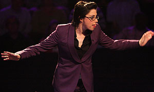 Sue Perkins conducting the BBC Concert Orchestra in the first studio show on 19 August ©BBC/ Mark Allan