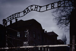 Image: Arbeit Macht Frei - entrance to Auschwitz