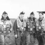 The pictures shows, from left to right: Prisoner of War Alan Bryett, Air Bomber Prisoner of War, RW Chaston, Navigator Flight Sergeant GAF McLeod, Rear Gunner Sgnt Hanks, Wireless Operator The pictures shows, from left to right: Prisoner of War Alan Bryett, Air Bomber Prisoner of War, RW Chaston, Navigator Flight Sergeant GAF McLeod, Rear Gunner Sgnt Hanks, Wireless Operator