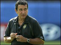 O técnico Carlos Alberto Parreira