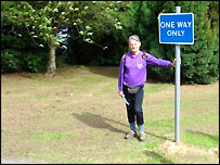 John Grunhill on a long walk