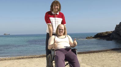 Andy and Lou on holiday