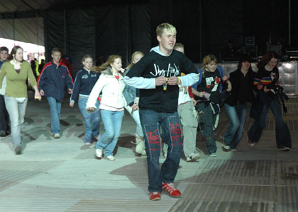 Saturday crowd