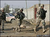 Ramadi'de Amerikan askerleri 
