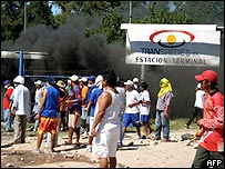 Bolivya'da protesto