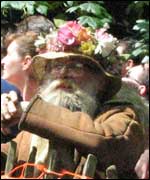 A regular at the cheese rolling event