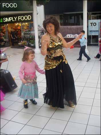 Belly dancer and a child for Children In Need