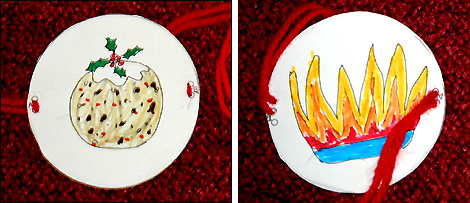 Thaumatrope - A flaming Christmas pud