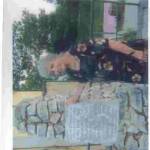 Teresa visits the village up in the mountains where she had sheltered along with her Partisan friends some of whom were shot in front of the church.  This memorial was errected in their memory.