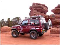 Picture: The Rampart Road leaving the Garden Of The Gods national park
