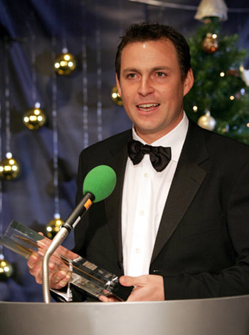 David Howell on stage