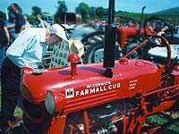 The Farmall Cub is the smallest tractor in the International Harvester line