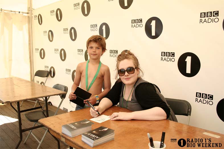 Signing sessions with Adele