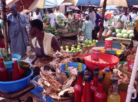One of Abuja's busy markets