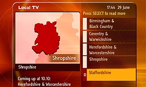 BBC Local News pilot on digital satellite TV