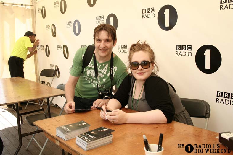 Signing sessions with Adele
