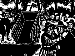 an image of the graveside.