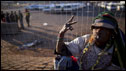 A homeless man in South Africa